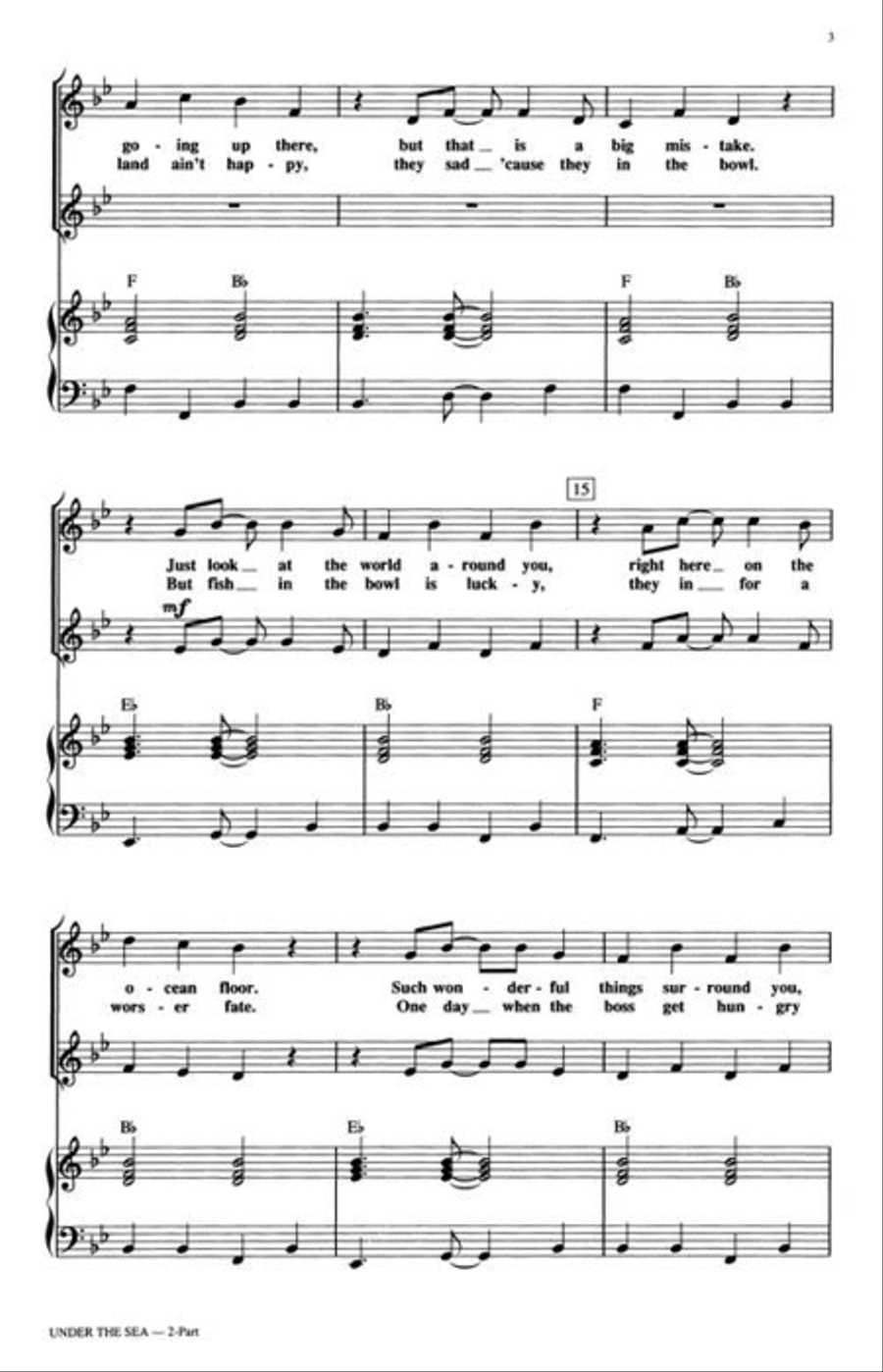Under the Sea Under the Sea 2-Part scores gallery preview page 4