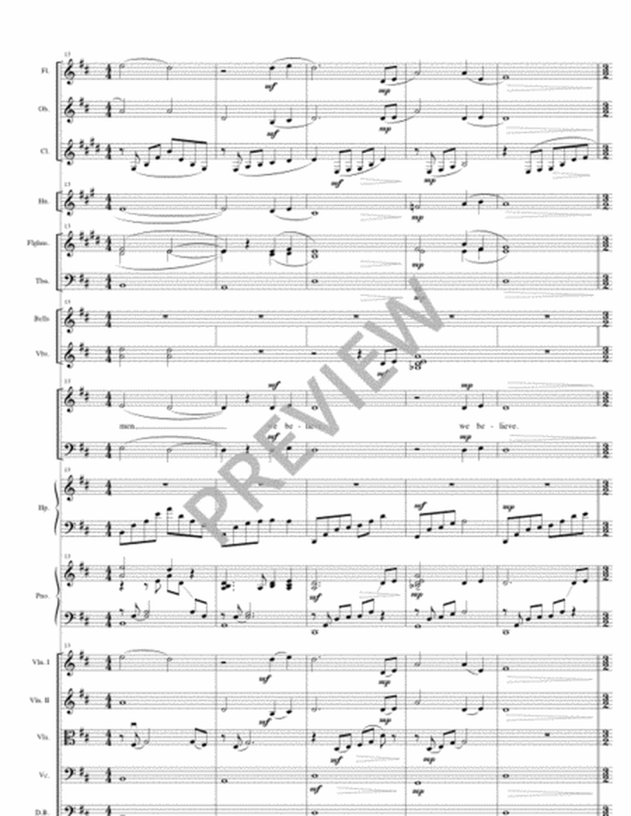 Credo from "Mass of the Creator Spirit" - Full Score and Parts