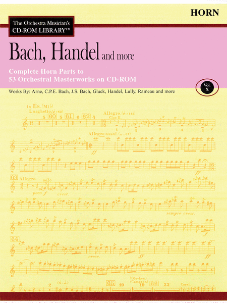 Bach, Handel and More - Volume X (Horn)
