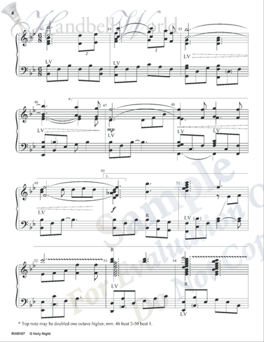 O Holy Night 5-Octaves scores gallery preview page 6
