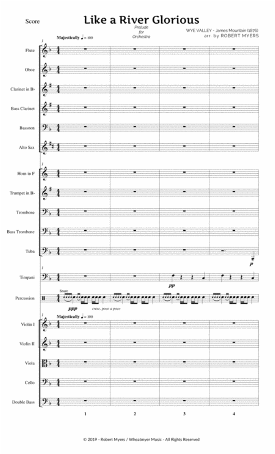 Like a River Glorious Full Orchestra scores gallery preview page 3
