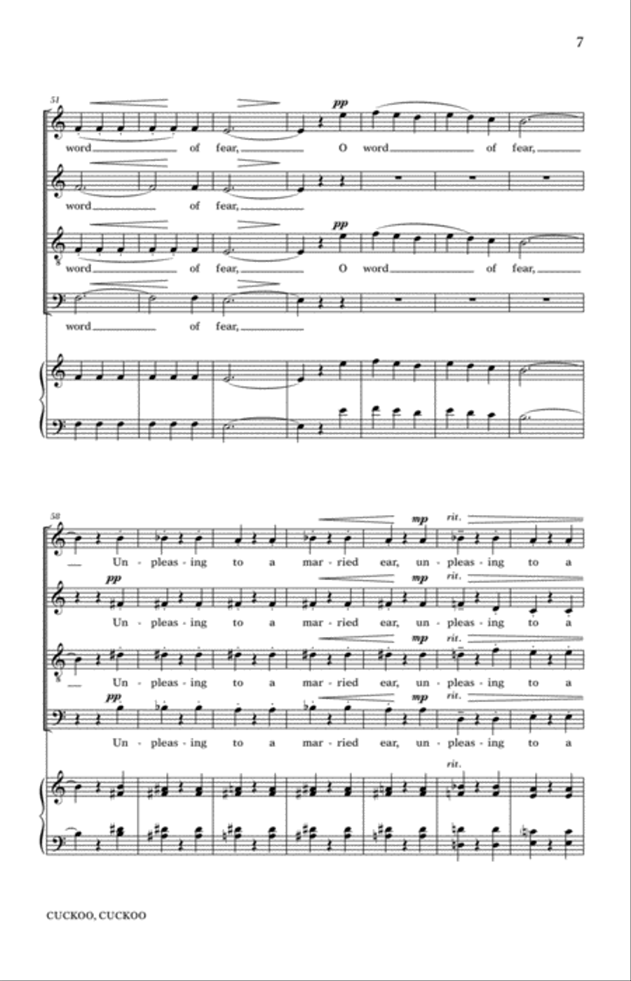 Cuckoo Cuckoo 4-Part scores gallery preview page 5