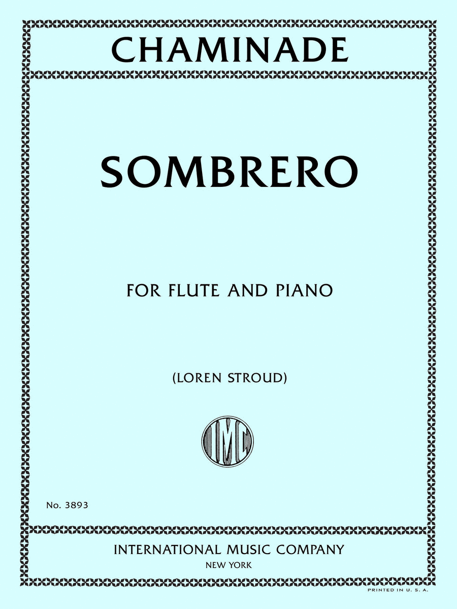 Book cover for Sombrero, for Flute and Piano