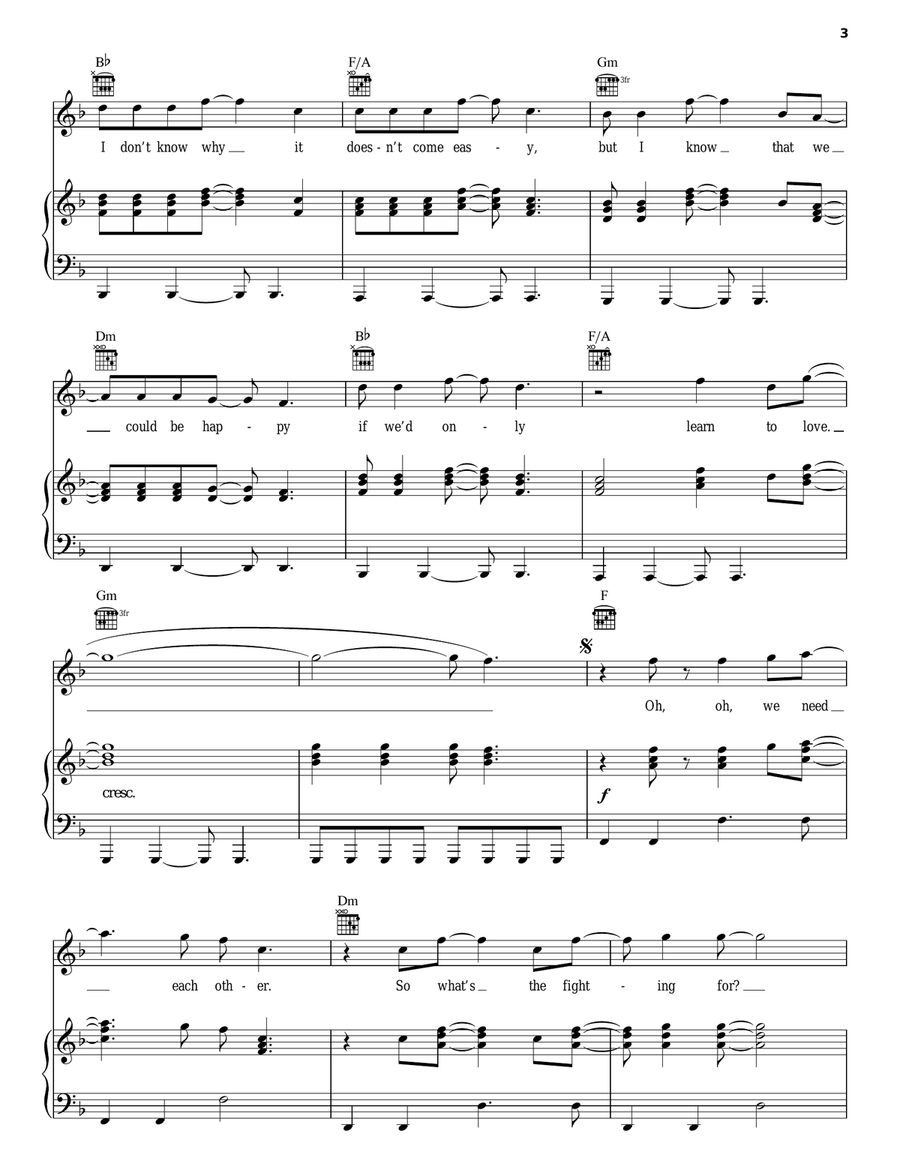 We Need Each Other Piano, Vocal, Guitar scores gallery preview page 3
