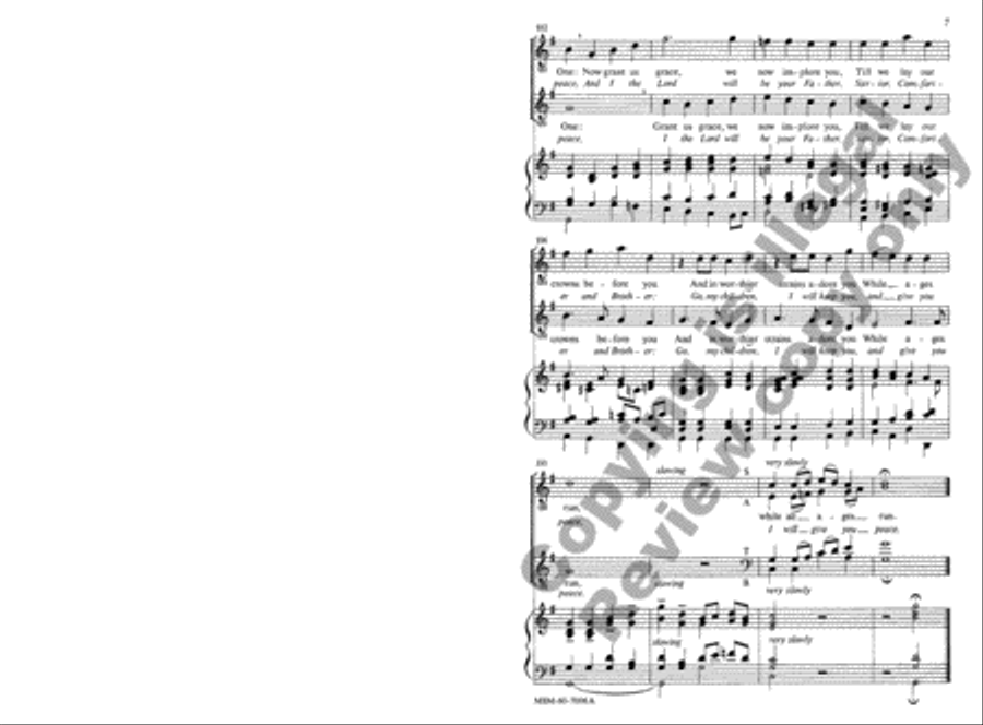 Go, My Children, with My Blessing God, Who Made the Earth and Heaven (Choral Score) 4-Part scores gallery preview page 7