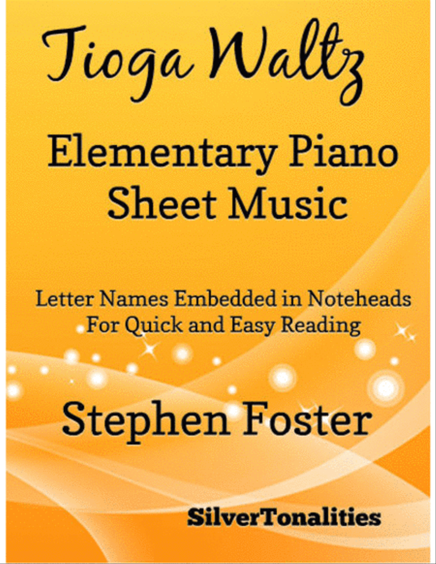 Tioga Waltz Elementary Piano Sheet Music Easy Piano scores gallery preview page 1