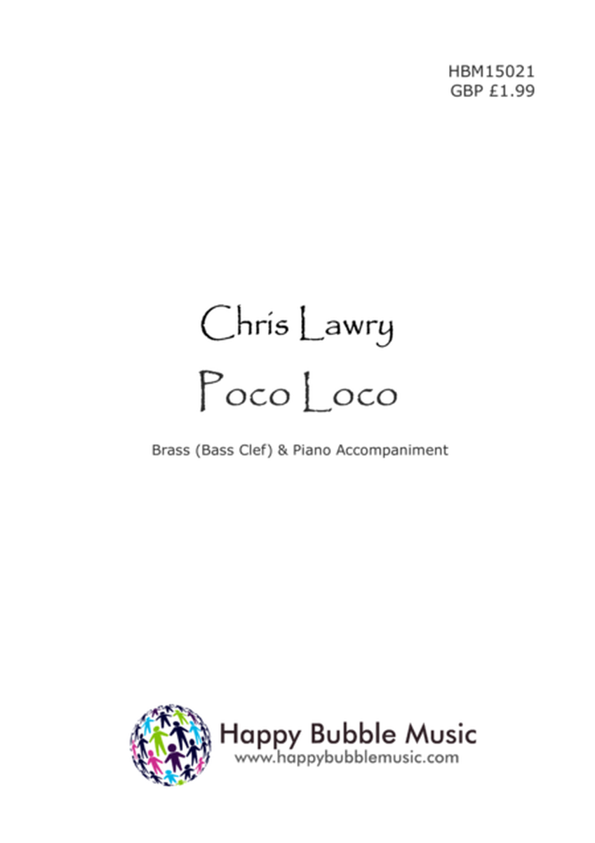 Poco Loco - for Low Brass [Bass Clef] & Piano (from Scenes from a Parisian Cafe) image number null