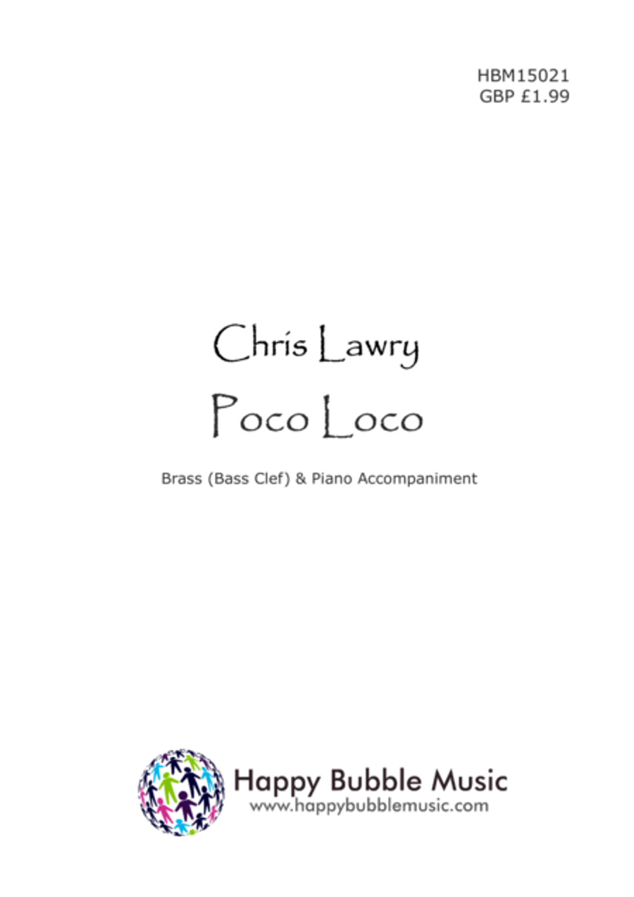 Poco Loco - for Low Brass [Bass Clef] & Piano (from Scenes from a Parisian Cafe) Brass Duet scores gallery preview page 1