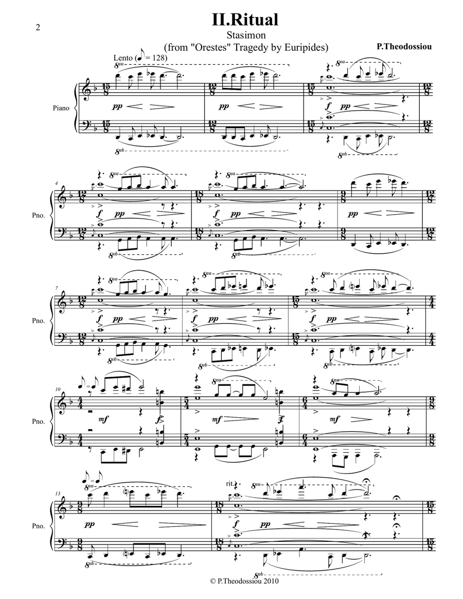 Scenes from Ancient Greece Piano Solo scores gallery preview page 5