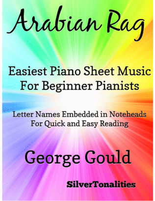 Book cover for Arabian Rag Easiest Piano Sheet Music for Beginner Pianists