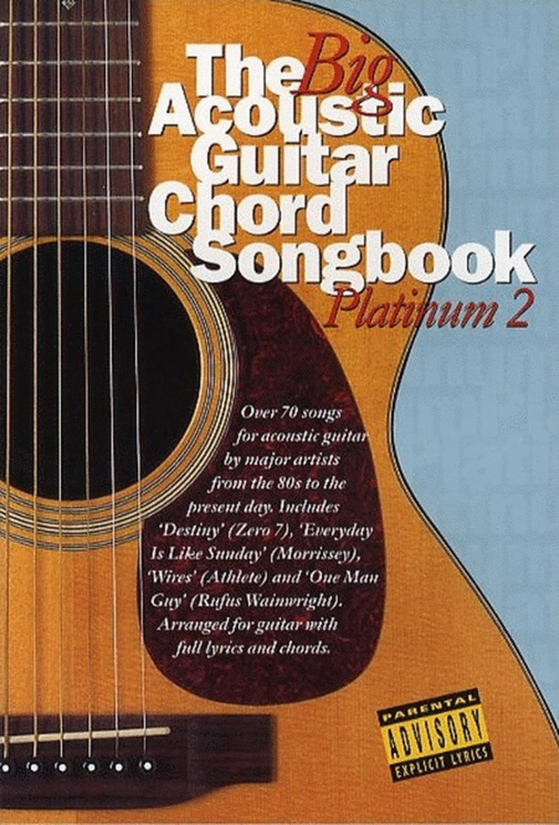 Big Acoustic Guitar Chord Songbook Platinum 2