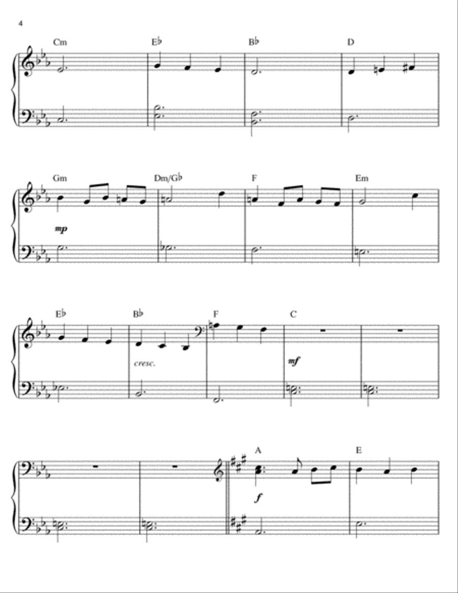 The Wandering Kind (Prelude) Voice scores gallery preview page 4