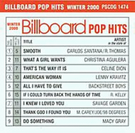 Billboard: Pop Hits Winter 2000 (Karaoke CDG) image number null