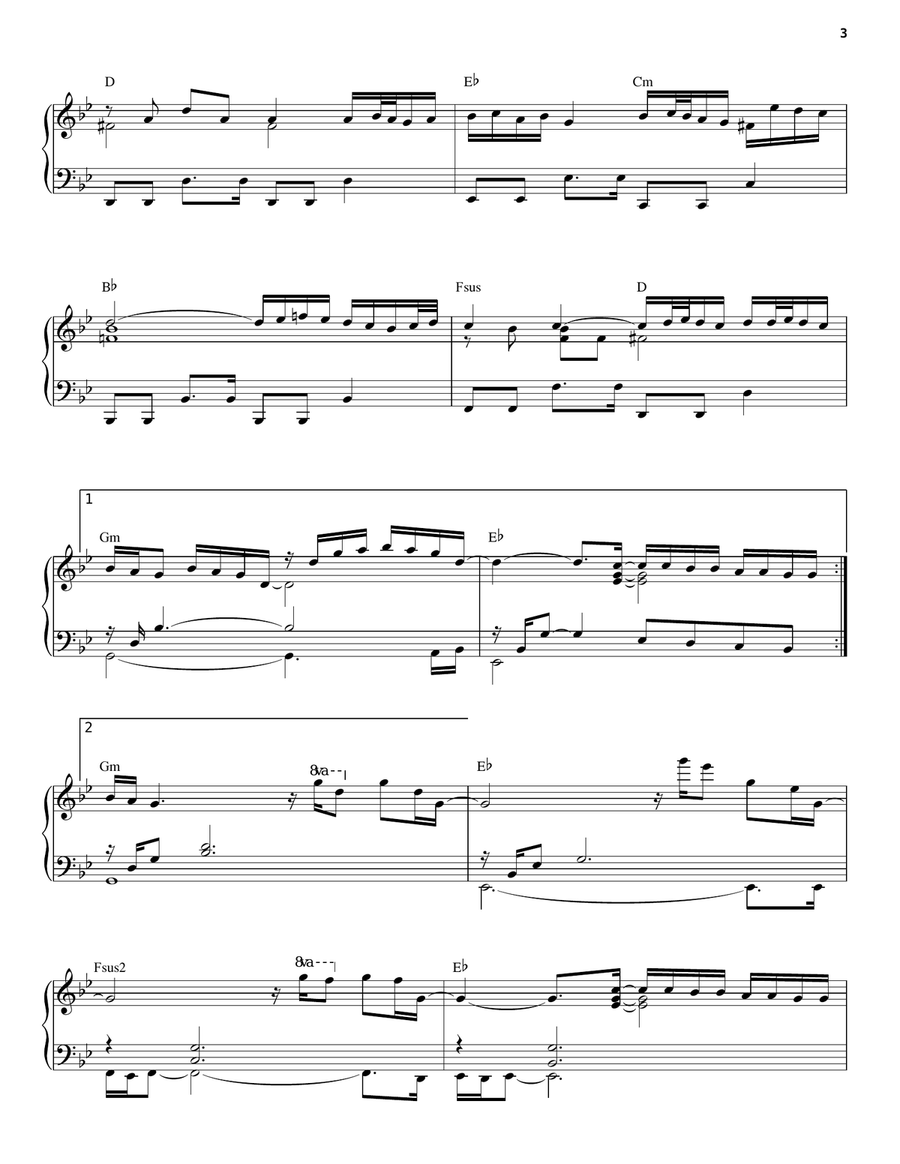 1001 Piano, Vocal, Guitar scores gallery preview page 3
