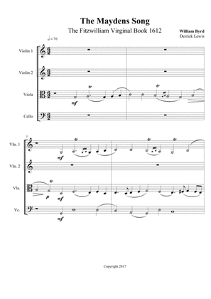 Two BYRD Pieces for String Quartet (Queenes Alman and The Maydens Song)