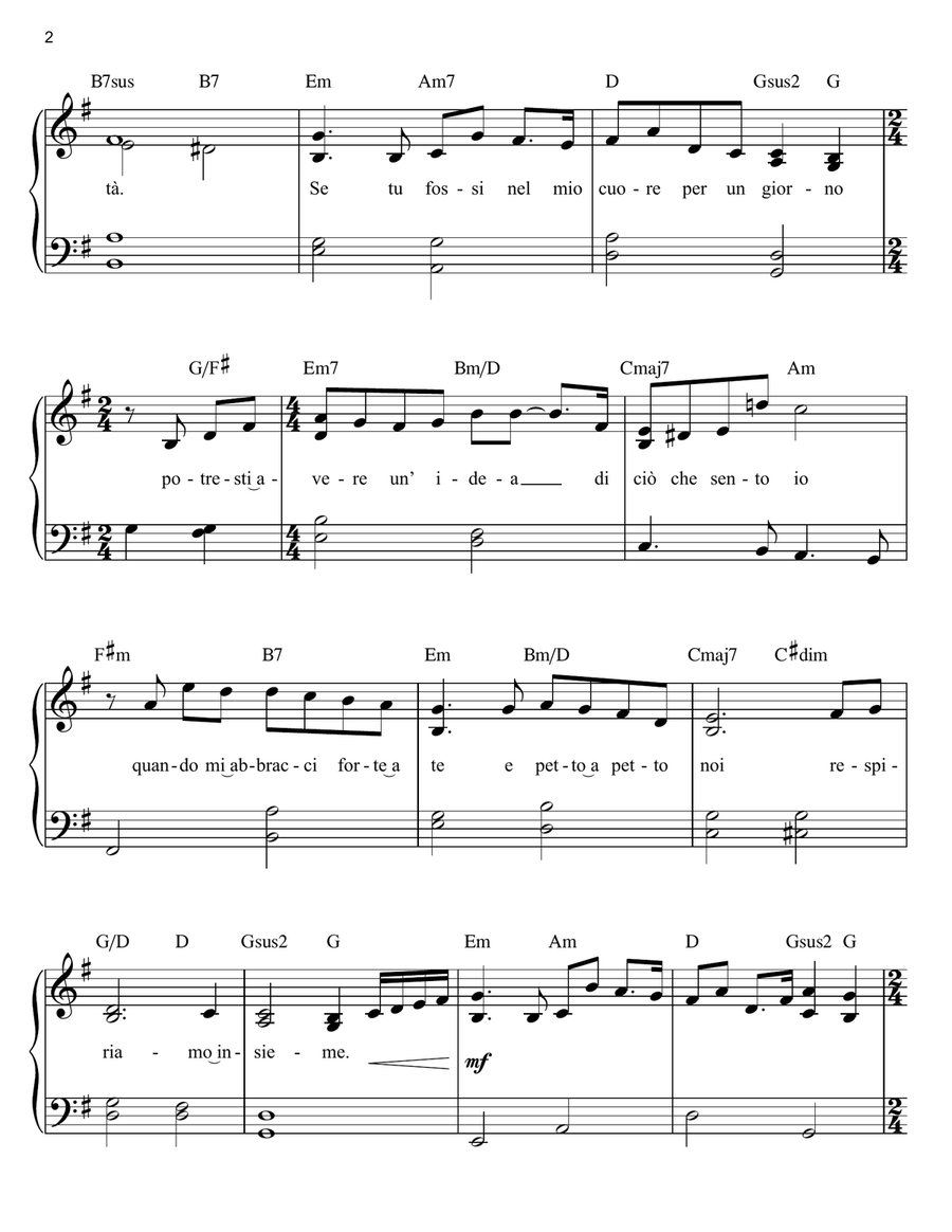 Cinema Paradiso (Se) (Love Theme) Easy Piano scores gallery preview page 2