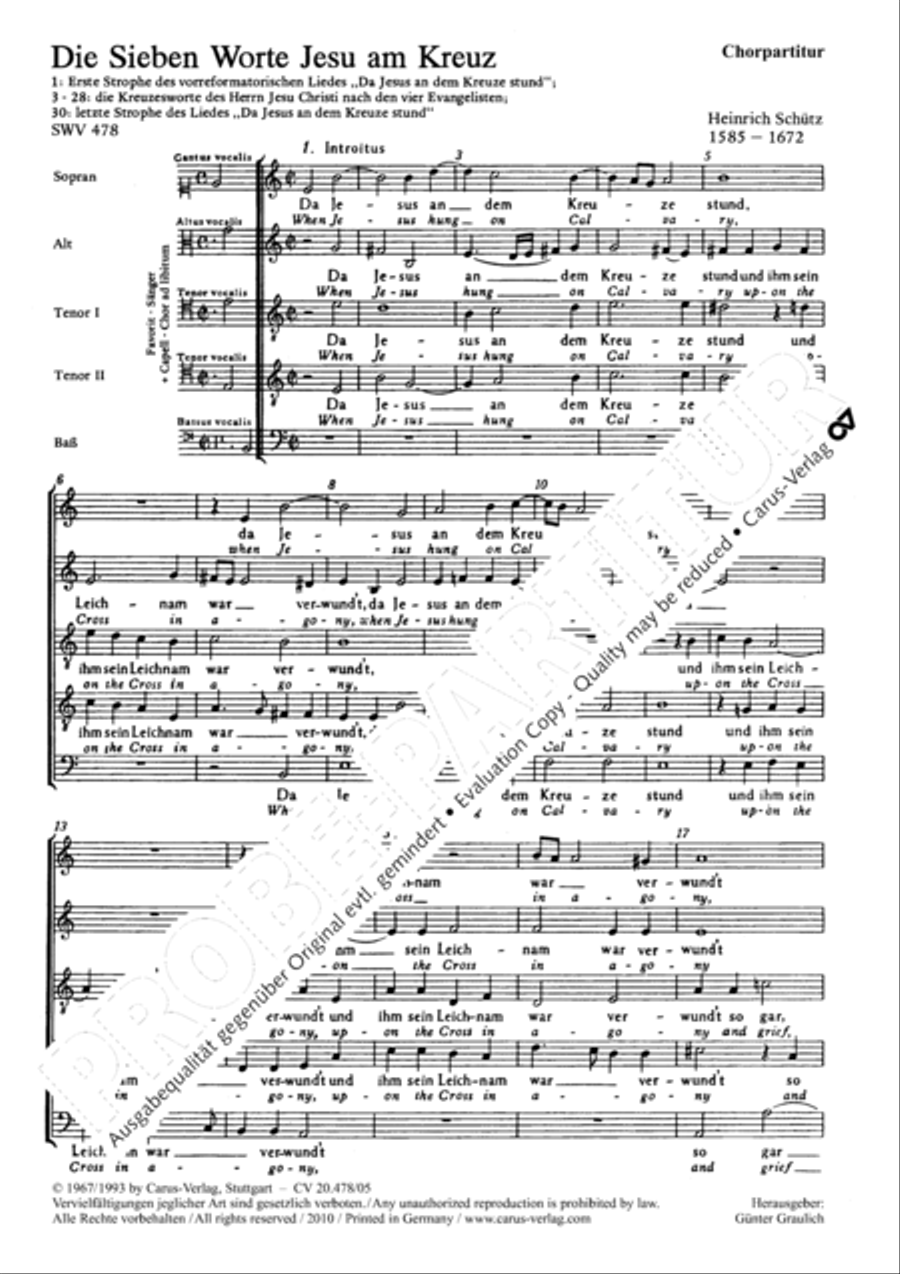 The seven last words from the cross SATTB scores gallery preview page 2