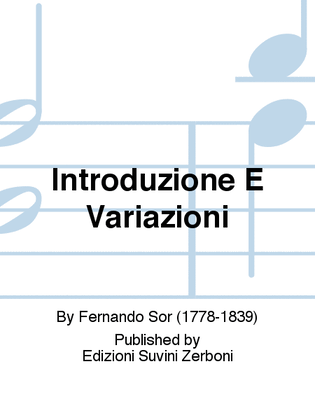 Book cover for Introduzione E Variazioni