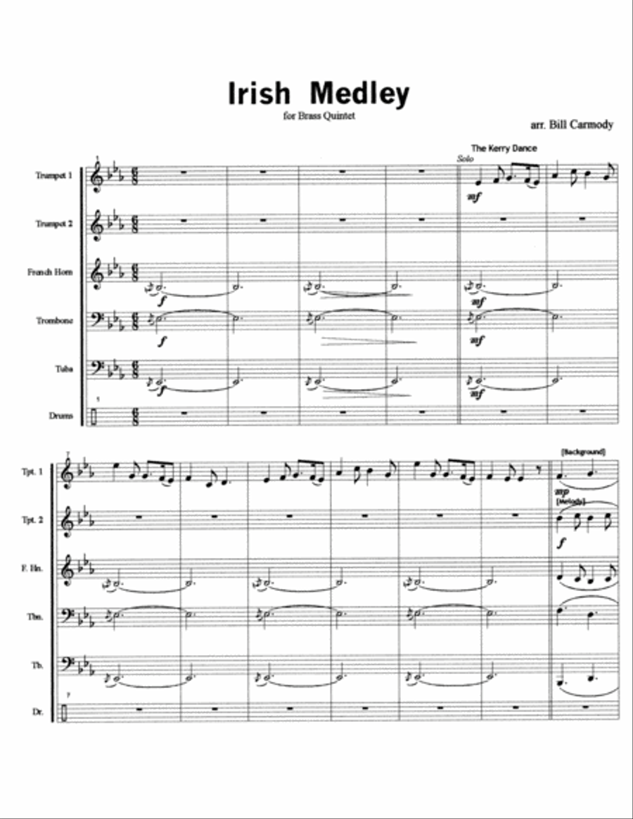 Irish Medley Irish Medley Brass Ensemble scores gallery preview page 2