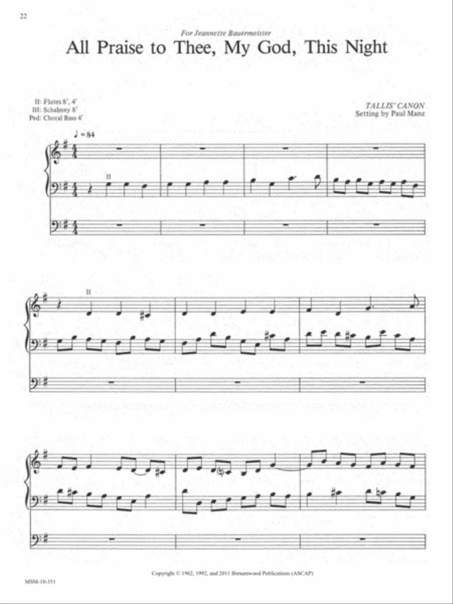 Ten Chorale Improvisations, Set 1