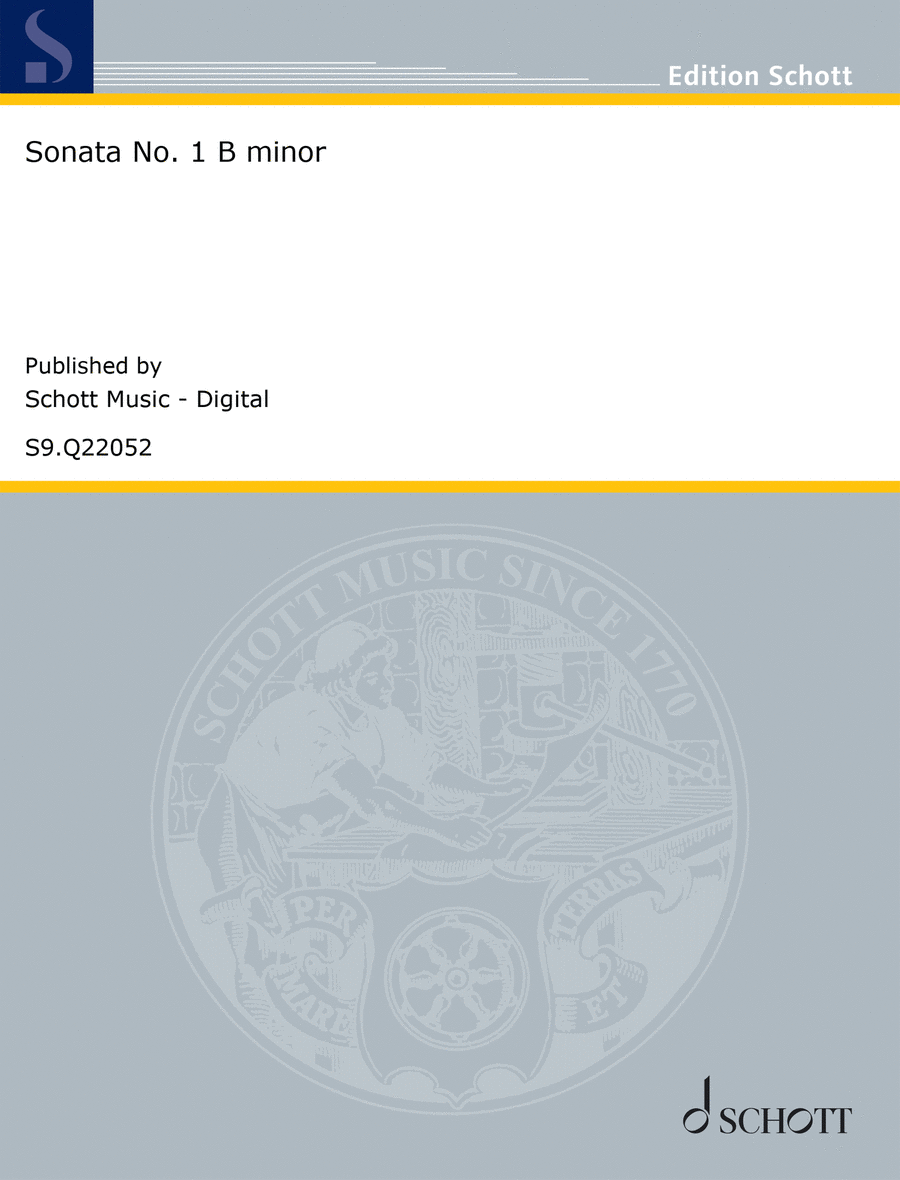 Sonata No. 1 B minor Sonata No. 1 B minor Violin scores gallery preview page 1