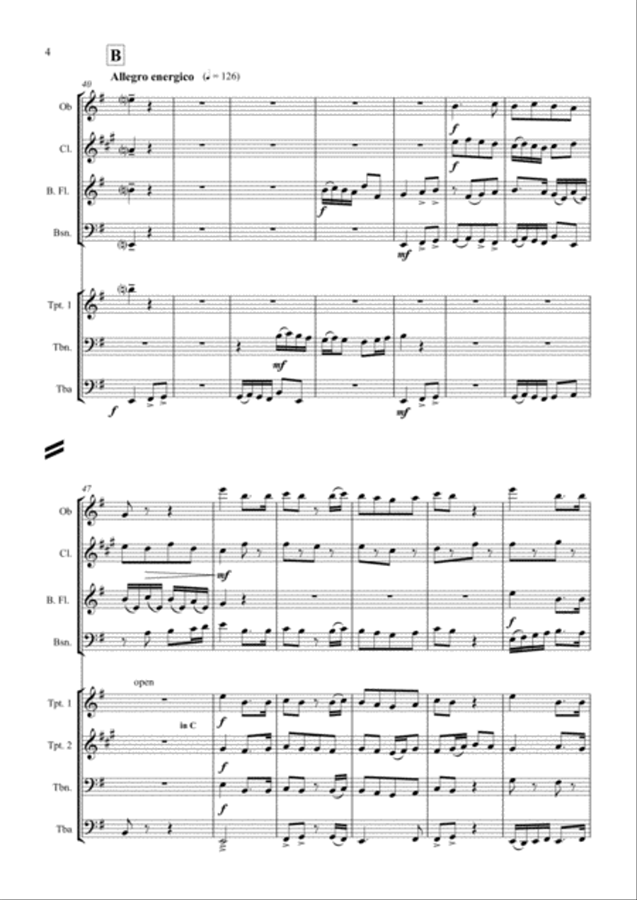 Wind Octet (2003) Large Ensemble scores gallery preview page 4