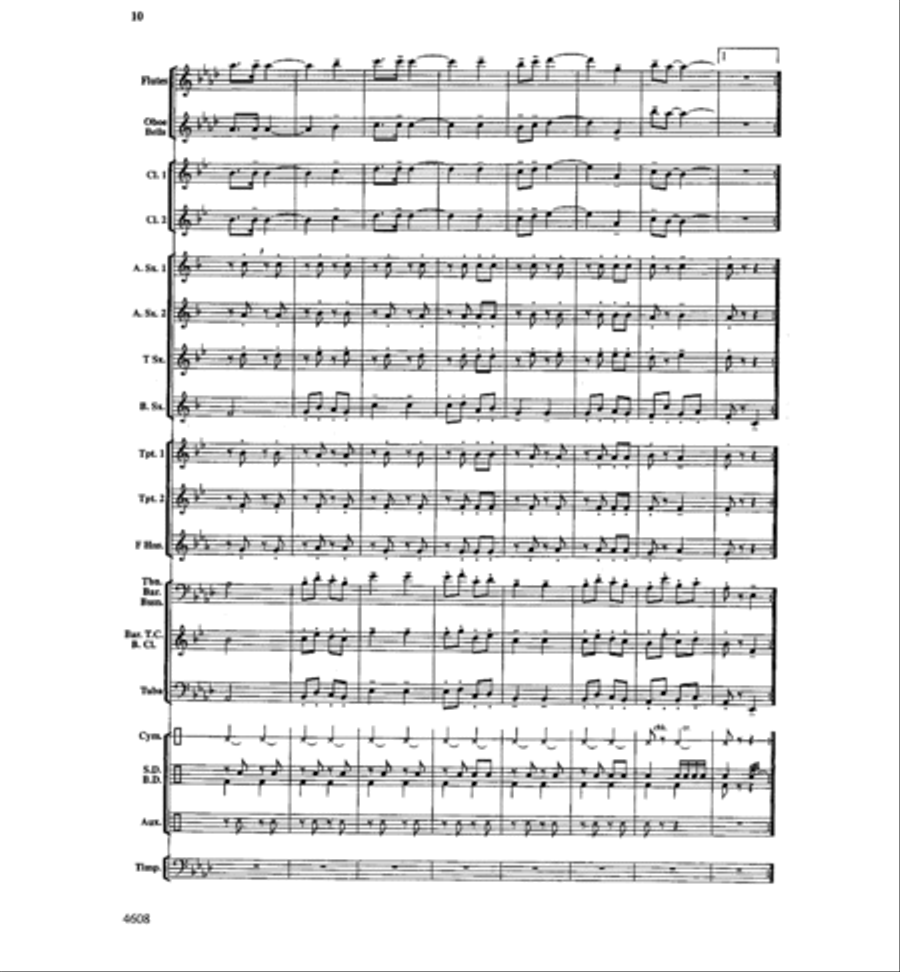 Can-Can You Name These Tunes? Concert Band scores gallery preview page 9