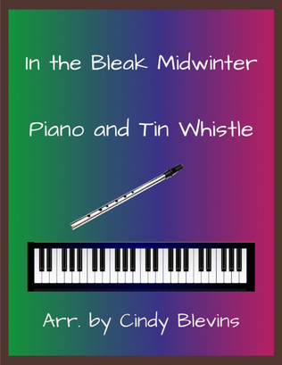 In the Bleak Midwinter, Piano and Tin Whistle (D)