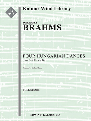 Hungarian Dances Nos. 3, 5, 11 and 16