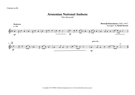 Armenian National Anthem for Symphony Orchestra (KT Olympic Anthem Series) image number null