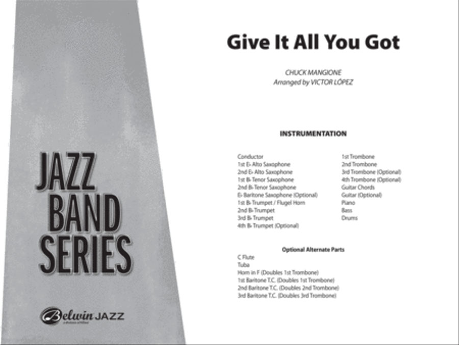 Give It All You Got: Score Jazz Ensemble scores gallery preview page 1