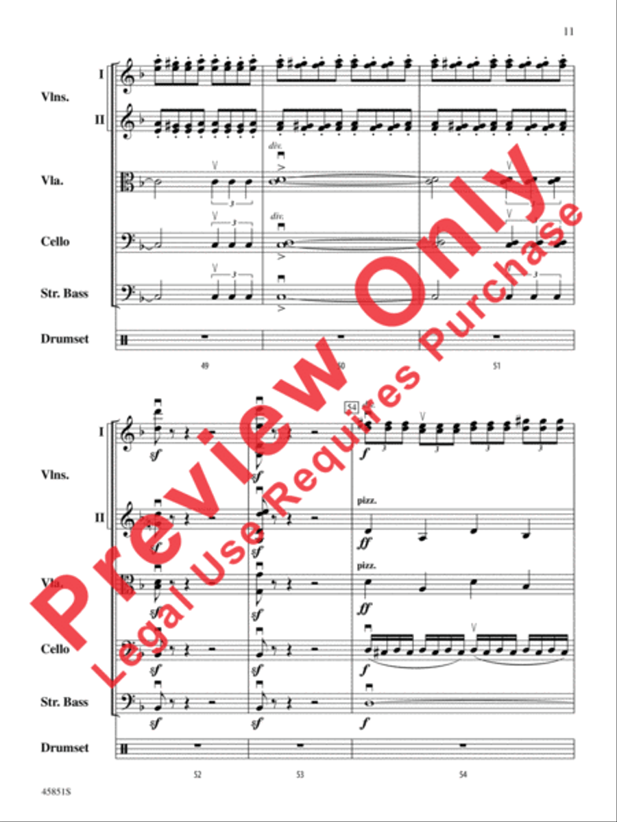 A Halloween Thriller String Orchestra scores gallery preview page 11