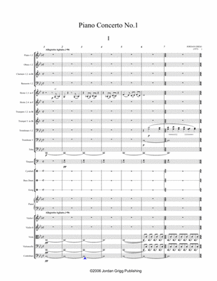 Book cover for Piano Concerto No.1 Score and parts (including cadenza)