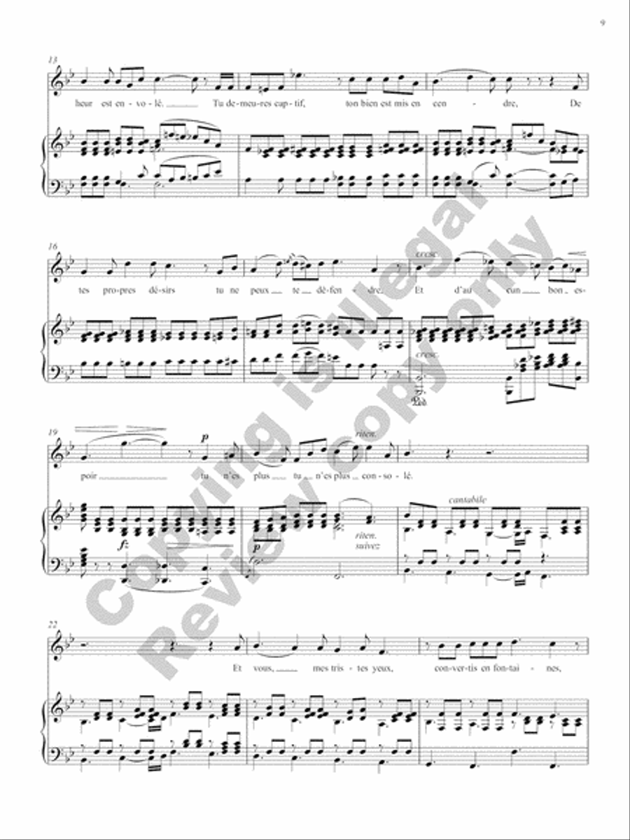 Songs of Gouvy, Volume 2: 18 Sonnets et chansons de Desportes; 18 Poésies de Moritz Hartmann Voice Solo scores gallery preview page 35
