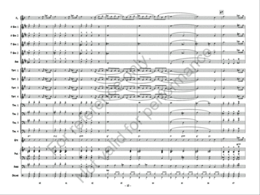 Blues March Jazz Ensemble scores gallery preview page 11