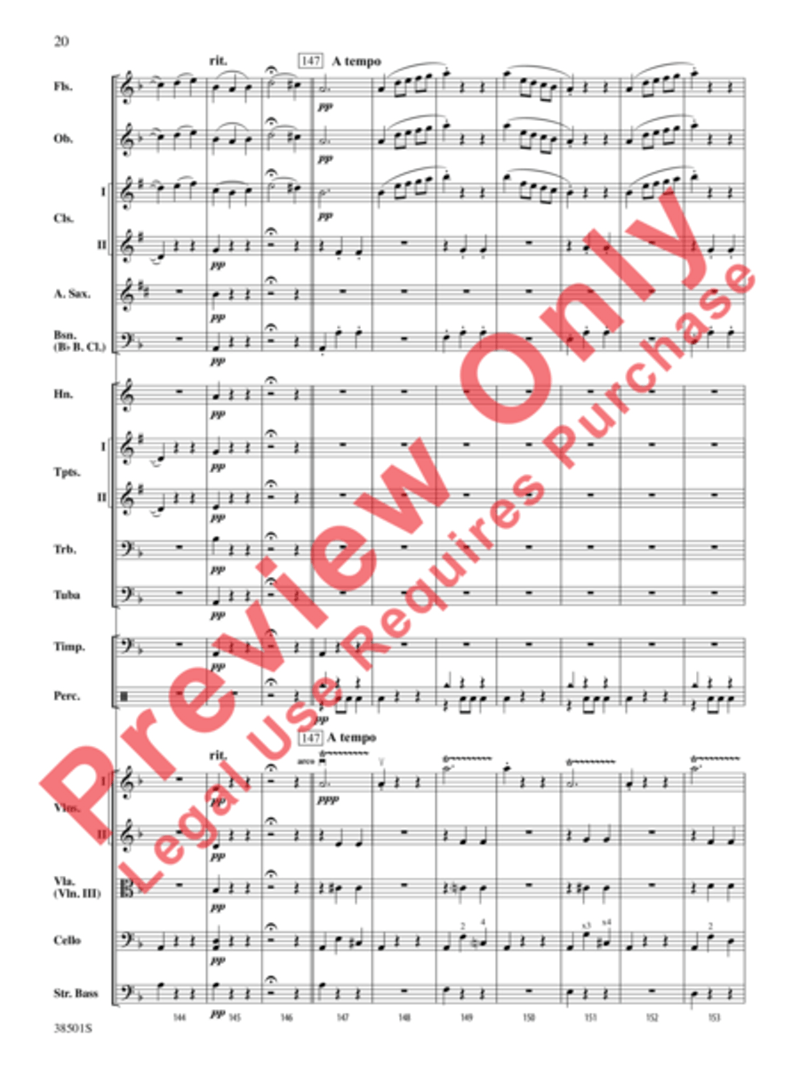 Aragonaise from Carmen Full Orchestra scores gallery preview page 21