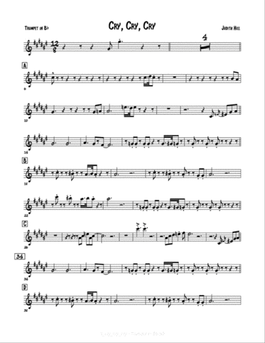 Cry, Cry, Cry Cry, Cry, Cry Small Ensemble scores gallery preview page 3