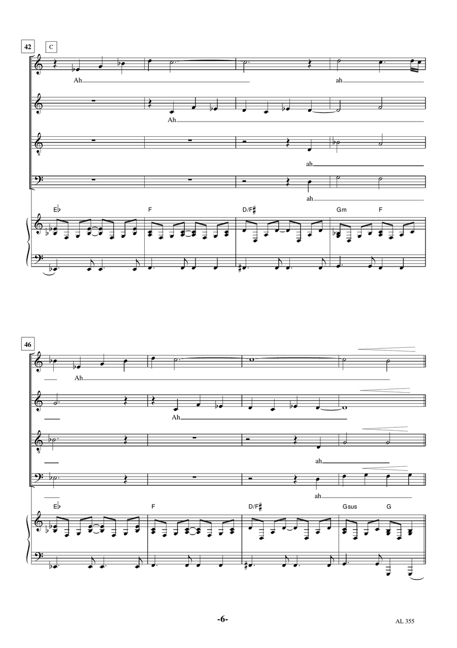 Uptown Girl 4-Part scores gallery preview page 6