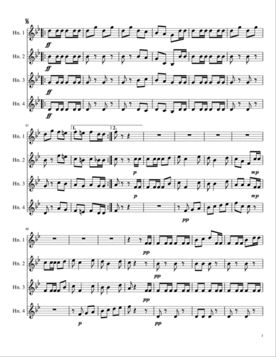 William Tell Overture: Finale Brass Ensemble scores gallery preview page 3