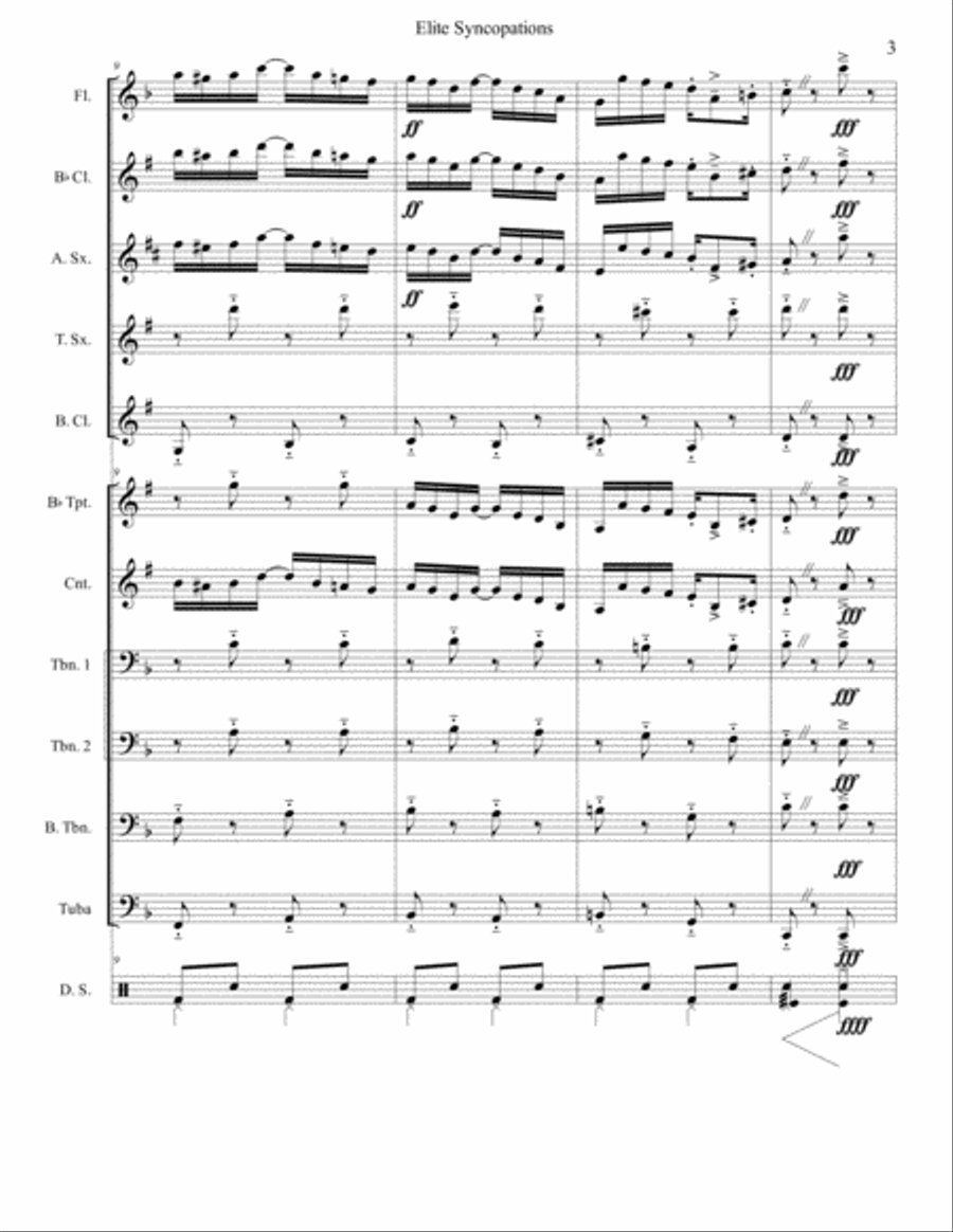 Elite Syncopations Elite Syncopations Jazz Ensemble scores gallery preview page 3
