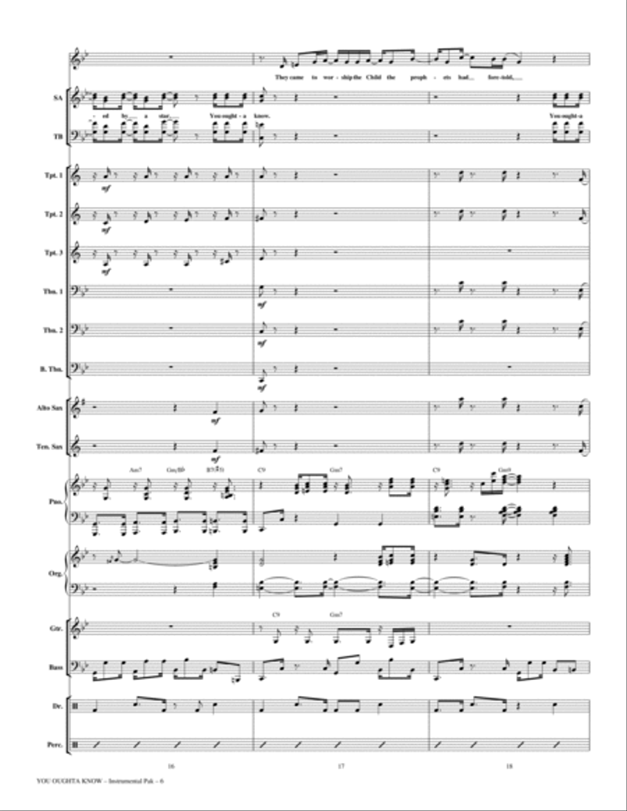 You Oughta Know - Full Score Choir scores gallery preview page 6