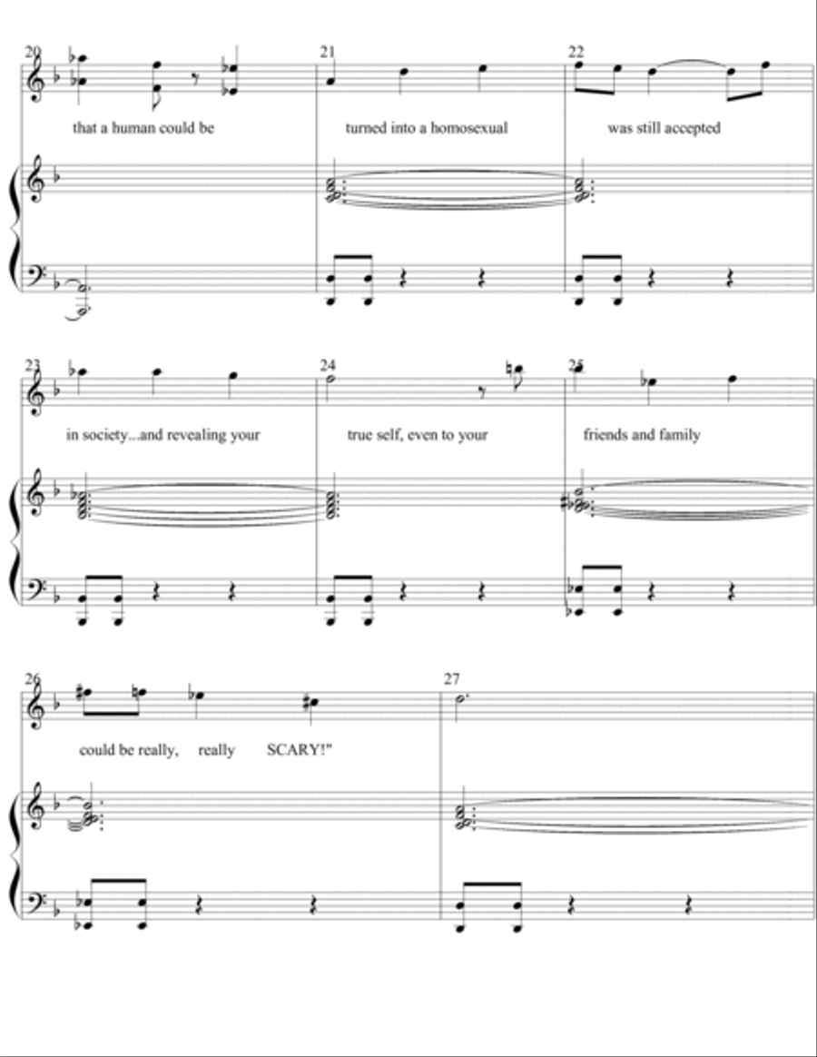 I Was A Teenage Homo Piano Solo scores gallery preview page 3
