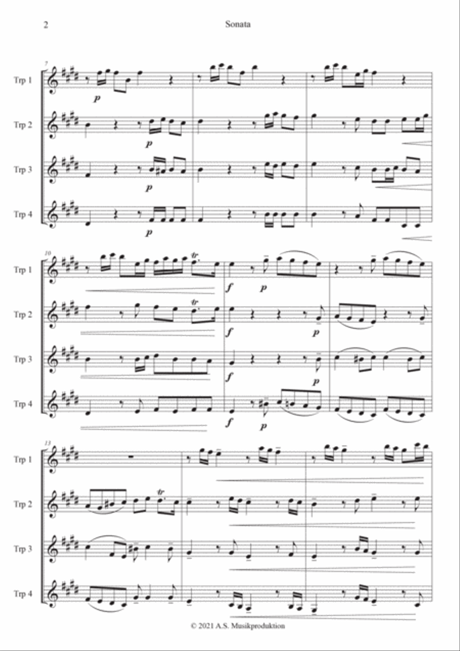 Sonata Brass Ensemble scores gallery preview page 2
