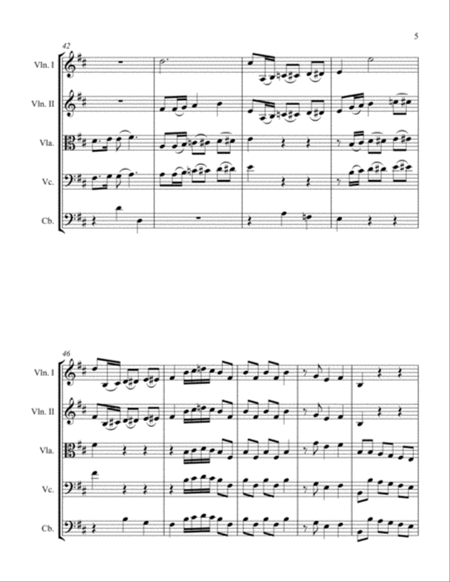 Il Signor Pantalone String Orchestra scores gallery preview page 5