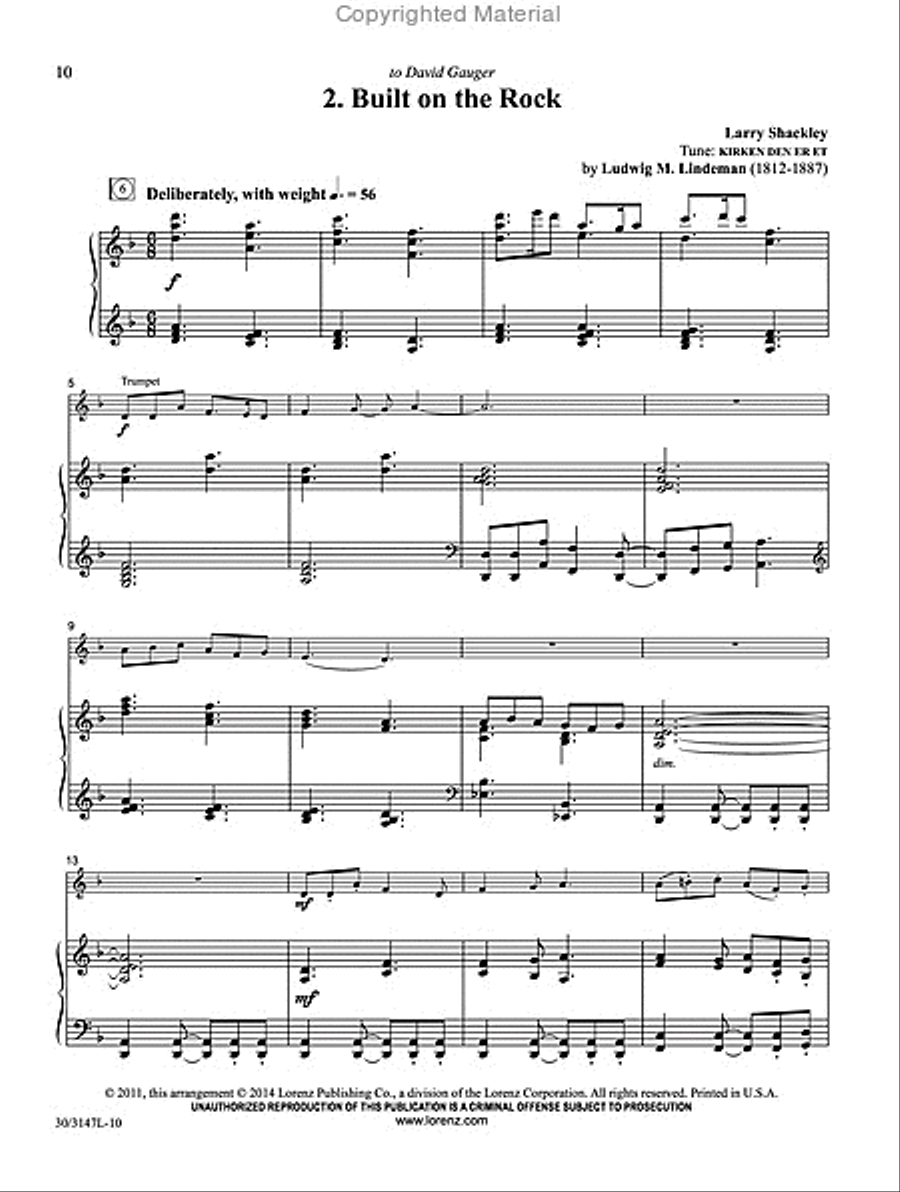 Fortress and Foundation Trumpet Solo scores gallery preview page 8