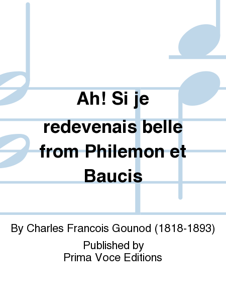 Ah! Si je redevenais belle from Philemon et Baucis