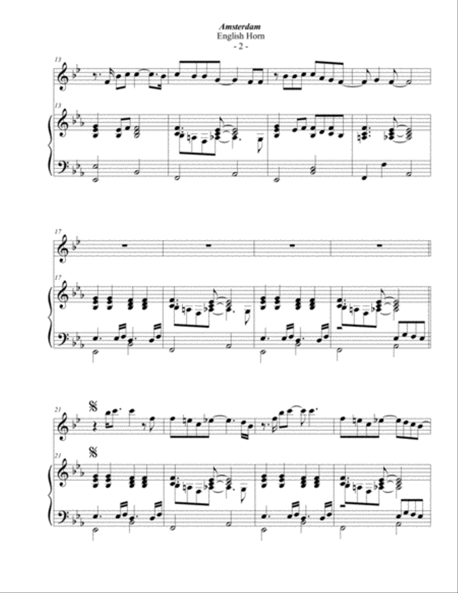Amsterdam English Horn scores gallery preview page 2