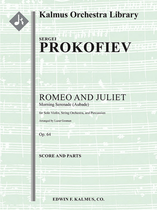 Book cover for Romeo and Juliet, Op. 64 -- Morning Serenade (Aubade)
