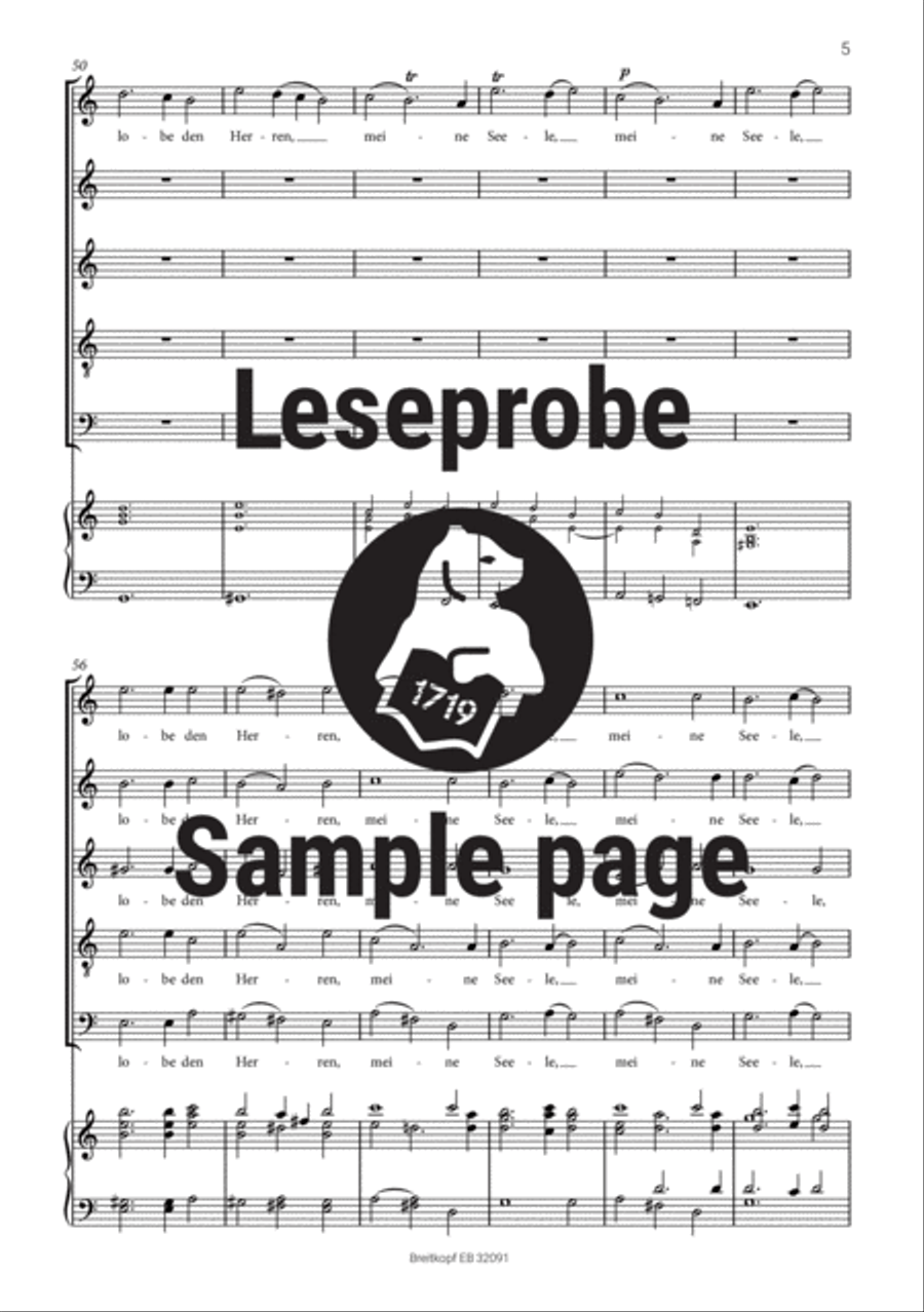 Lobe den Herren, meine Seele STB scores gallery preview page 4
