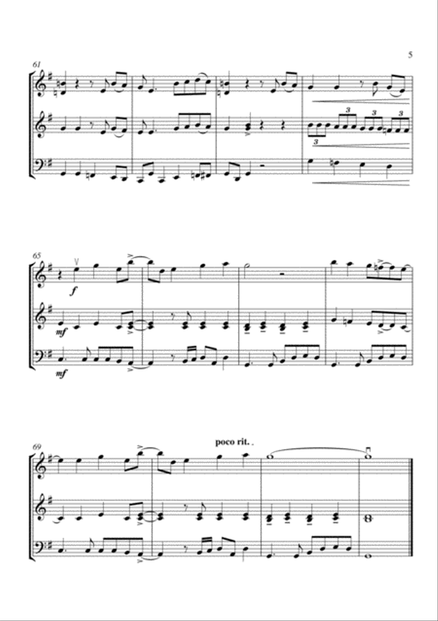 How Sweet It Is (To Be Loved By You) String Trio scores gallery preview page 6